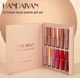 HANDAIYAN 12 Color Book Liquid Lipstick