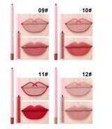 4pcs Lip Gloss Lip Liner Pen Set